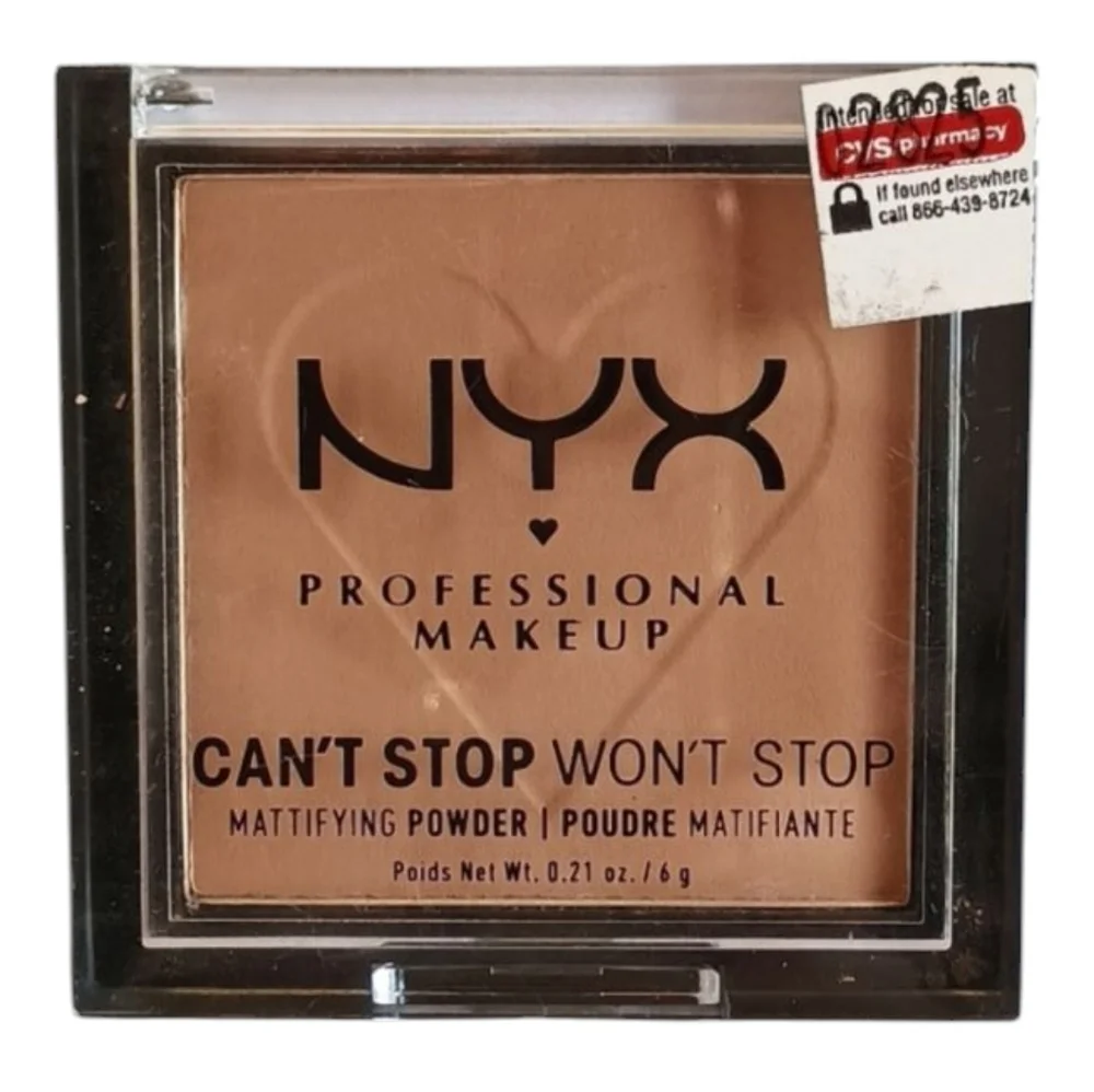 4 x NYX Can't Stop Won't Stop Mattifying Pressed Powder, Tan